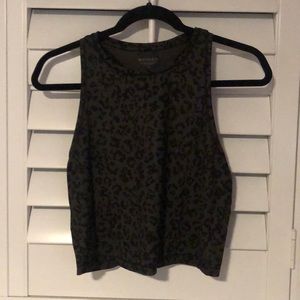 Athlete leopard print tank